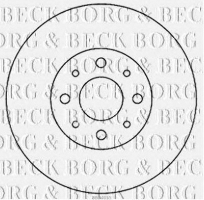 BORG & BECK bbd4055 -  Тормозной диск